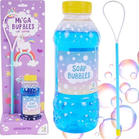 Изображение Dodo Baki Mydlane Mega Jednoroce Pyn Do Baniek Mydlanych Zestaw Obrcz Kijek