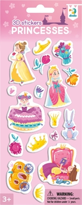 Изображение Dodo Naklejki 3D "Ksiniczki" Do Naklejania Dla Najmodszych 17 Naklejek Zestaw