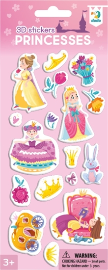 Изображение Dodo Naklejki 3D "Ksiniczki" Do Naklejania Dla Najmodszych 17 Naklejek Zestaw