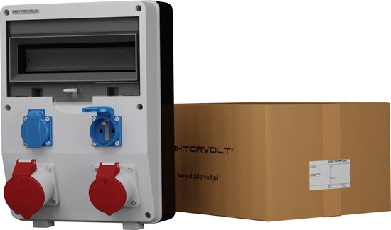 Изображение Doktorvolt Rozdzielnica budowlana Eco 32A 16A 2x230V gniazda Bals (2596)