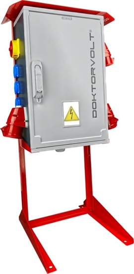 Picture of Doktorvolt Rozdzielnica budowlana na stojaku OS-S/FI SET 2x32A 1x16A 8x230V Doktorvolt 7228