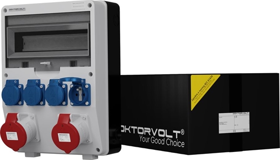 Изображение Doktorvolt Rozdzielnica budowlana TD 2x32A 4x230V gniazda Mennekes Doktorvolt 2435