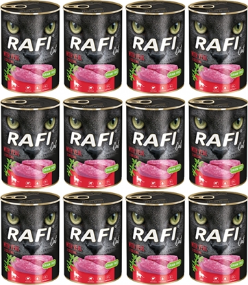 Attēls no Dolina Noteci Rafi Cat mokra karma z cielcin 400g