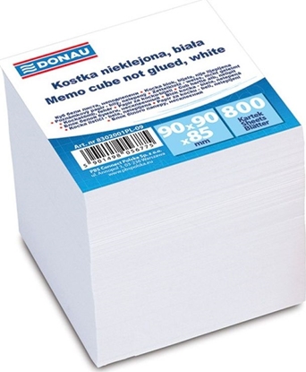 Picture of Donau Kostka DONAU nieklejona, 90x90x90mm, ok. 800 kart., biaa