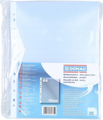 Picture of Donau Koszulki na dokumenty DONAU, PP, A4, krystal, 150mikr., 100szt.
