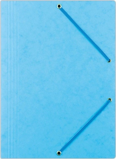 Picture of Donau Teczka z gumk DONAU, preszpan, A4, 390gsm, 3-skrz., jasnoniebieska