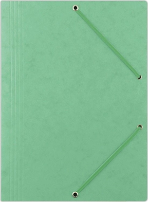 Picture of Donau Teczka z gumk DONAU, preszpan, A4, 390gsm, 3-skrz., jasnozielona