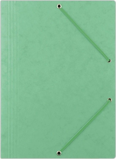 Picture of Donau Teczka z gumk DONAU, preszpan, A4, 390gsm, 3-skrz., jasnozielona