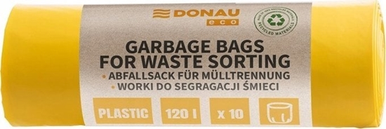 Picture of Donau Worki na mieci ECO, do segregacji plastiku, 120l, 10 szt., óte