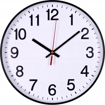 Attēls no Donau Zegar cienny DONAU, plastikowy, 30cm, czarny