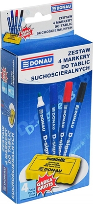 Изображение Donau ZESTAW 4 MARKERY DO TABLIC SUCHOCIERALNYCH + GBKA 7372904-99PL