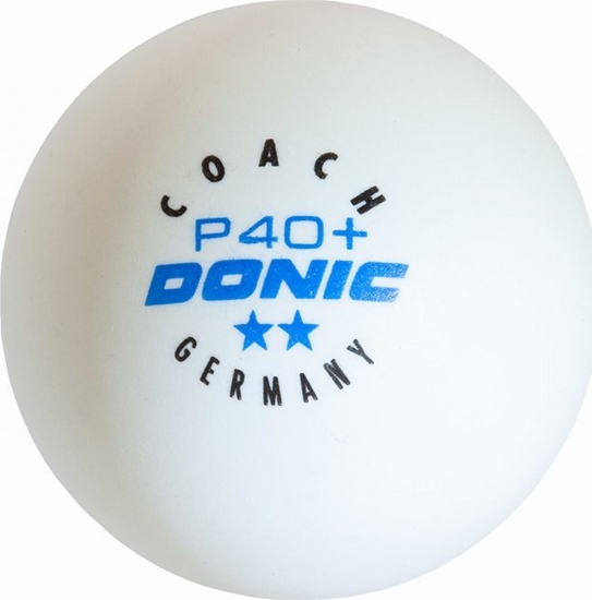 Picture of Donic Table tennis ball DONIC P40+  Coach 2 star 120 pcs White