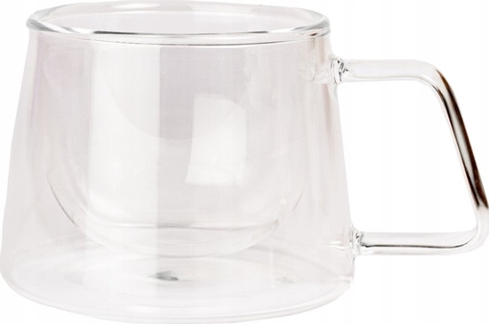 Picture of Double-wall cappuccino glass with a handle