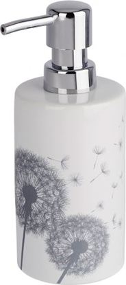 Picture of Dozownik do myda dozownik myda Astera 360 ml 7 x 18 cm ceramiczny biay/szary