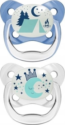 Picture of Dr Browns PV22008 SMOCZEK ORTODONTYCZNY PREVENT  NIEBIESKI  WIECCY 6-18 2-PAK