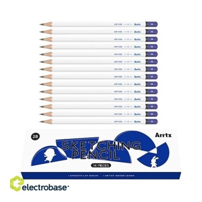 Picture of Drawing Sketch Pencil Set ARRTX 2B, 14pcs