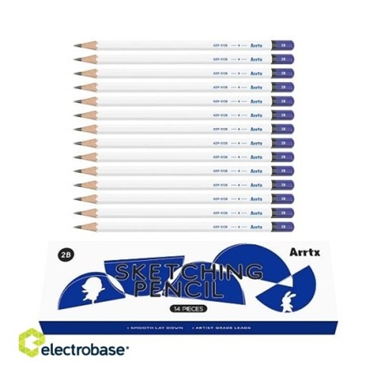 Picture of Drawing Sketch Pencil Set ARRTX 2B, 14pcs