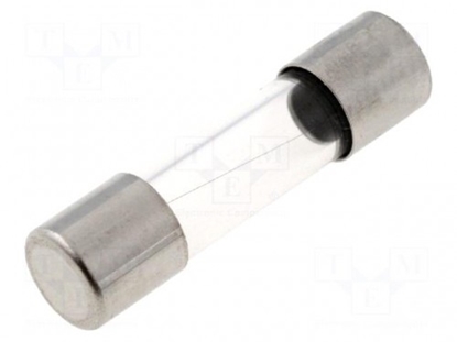 Изображение Drošinātājs: drošinātājs | ātrs sitiens | 4A | 250VAC | cilindrisks, stikls | 5x20 mm