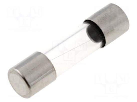 Изображение Drošinātājs: drošinātājs | ātrs sitiens | 4A | 250VAC | cilindrisks, stikls | 5x20 mm