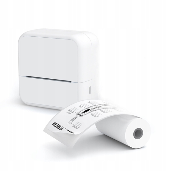 Picture of Drukarka Termiczna Bluetooth Do Zdj Naklejek Notatek Etykiet 53mm 203dpi / S1 / Biay