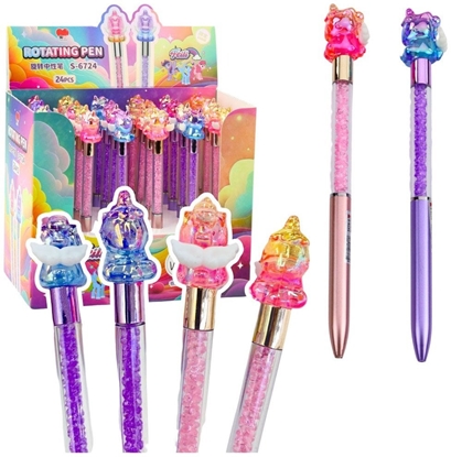 Изображение Dugopis elowy Z Figurk Jednoroca Kolorowy Czarny Tusz Mix LEAN