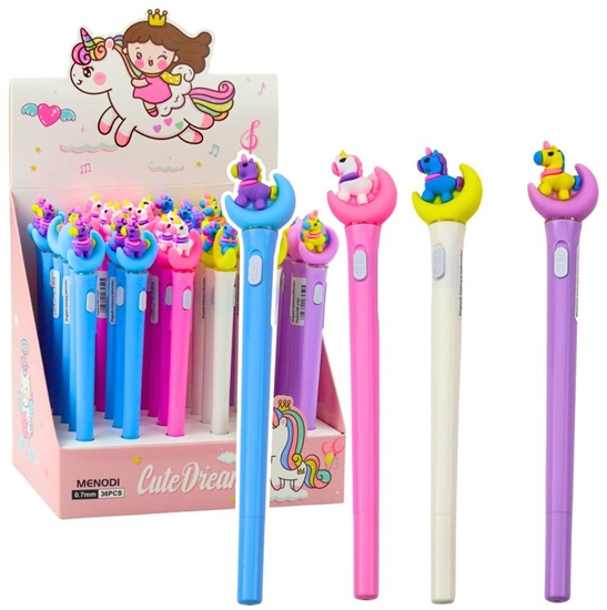 Picture of Dugopis wieccy Jednoroec Na Ksiycu Niebieski Tusz 0.7mm Mix LEAN