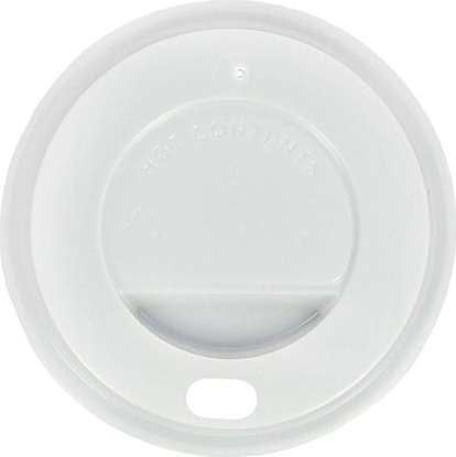 Picture of Duni Plastlåg Catersource Ø80 mm Høj Hvid til Kaffebæger,100 stk/ps - (100 stk.)