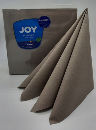 Picture of Duni Serviet Bio Dunisoft Airlaid L40xB40cm greige,60 stk/pk