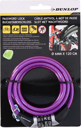 Picture of Dunlop Zapicie rowerowe spiralne na szyfr 0,6x120cm - niebieski