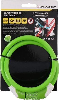 Picture of Dunlop Zapicie rowerowe spiralne na szyfr 1,0x65cm Dunlop - zielony