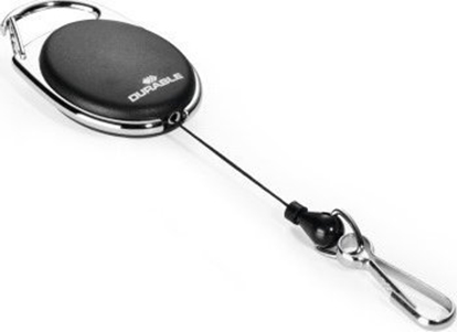 Picture of Durable BADGE REEL WITH SNAP HOOK Reel do identyfikatorów czarny 1 szt.