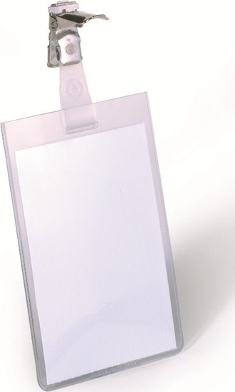 Picture of Durable DURABLE Namensschild mit Clip 90 x 60 mm transp 25er Pck