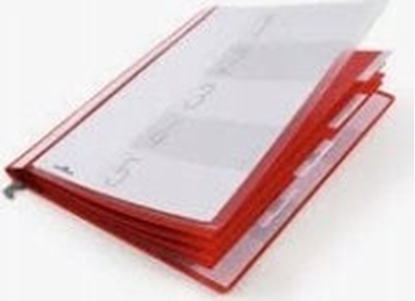 Picture of Durable DURABLE Personalhefter m Hängeschiene A4 5 Fächer rot