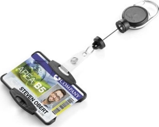 Picture of Durable ETUI NA KART 54x87mm DURABLE Z MECHANIZMEM CIGAJCYM JOJO EXTRA STRONG CZARNE 1szt.