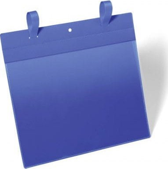 Picture of Durable KIESZE MAGAZYNOWA Z PASKAMI MONTAOWYMI A4 POZIOMA NIEBIESKA 50szt. /1751 07/