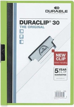 Attēls no Durable Skoroszyt Zaciskowy A4 / 30 kartek Zielony