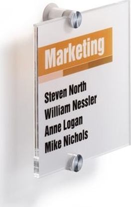 Attēls no Durable TABLICZKA INFORMACYJNA 148 X 148 MM DURABLE CRYSTAL SIGN