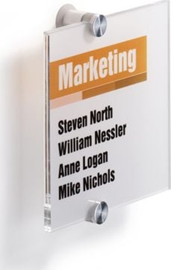 Picture of Durable TABLICZKA INFORMACYJNA 148 X 148 MM DURABLE CRYSTAL SIGN