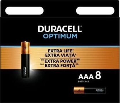 Attēls no Duracell Bateria Alkaliczna Duracell OPTIMUM AAA 8szt.  [334|6]