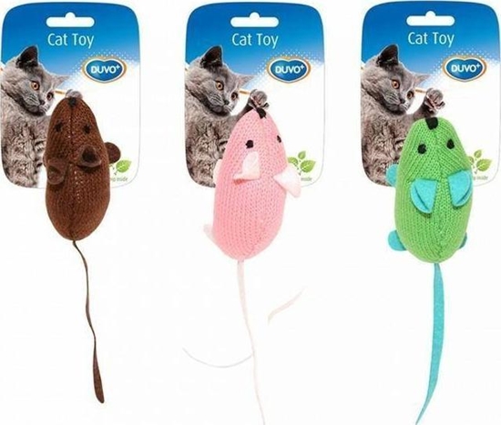 Изображение Duvo+ DUVO+ ZAB. KOT MYSZKI PLUSZOWE MIX KOLOR 9,5x4x6cm 1717030