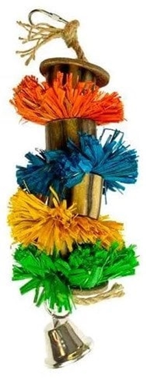 Picture of DUVO+ ZABAWKA DLA PTAKÓW POMPONY Z RAFII  29x8,9x8,9cm