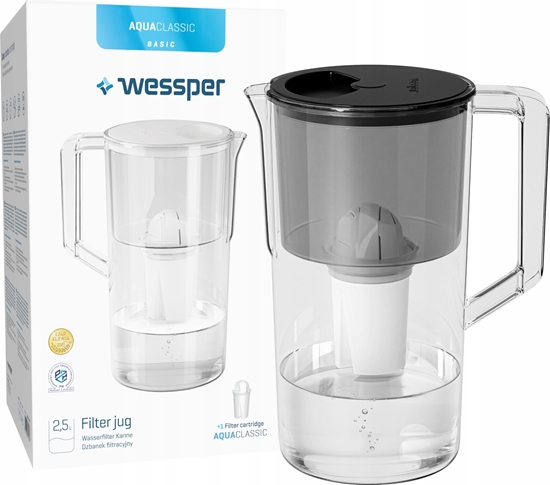 Изображение Dzbanek filtrujcy Wessper AquaClassic Basic 2.5L czarny