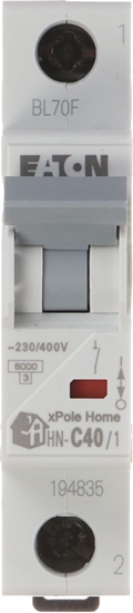 Picture of Eaton WYCZNIK NADPRDOWY HN-C40/1 JEDNOFAZOWY 40A TYP C EATON