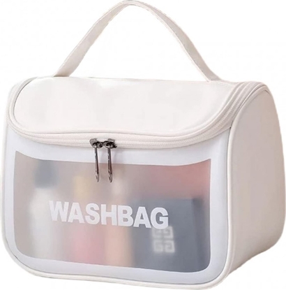 Picture of eCarla Kosmetyczka rozkadana WASHBAG kuferek biay KS46B