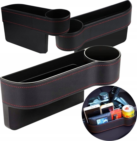 Изображение Economy Organizer samochodowy schowek na kubek Czarny