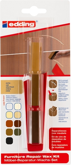 Picture of Edding 8901 - Furniture Repair Wax Kit Oak ( møbel Reparation Sæt)