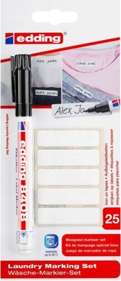 Picture of Edding Edding 8408, Black, Brush tip, Black, Red, White, 0.75 mm, Cardboard, Glass, Metal, Paper, Plastic, Germany