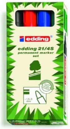 Attēls no Edding Markery permanentne Eko 4 sztuki róne kolory