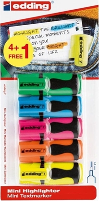 Picture of Edding Mini zakrelacz e-7 EDDING, 1-3 mm, 5 szt., mix kolorów, blister