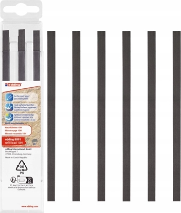 Attēls no Edding Wymienne wkady e-8891 EDDING, do oówka e-8890, 10H, 6 szt.